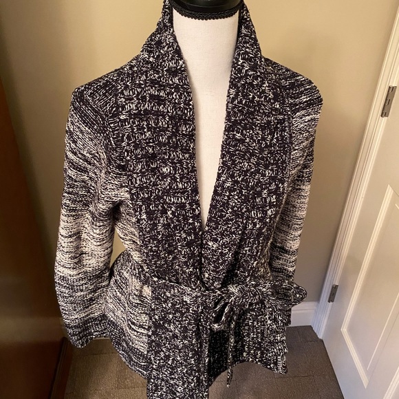 INC International Concepts Cardigan Sweater w/ Tie - Picture 2 of 7